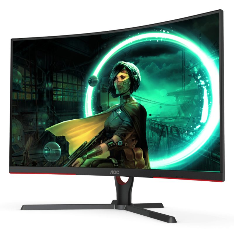 AOC 31.5" Curved Gaming Monitor - FHD - 1ms - VA - HDMI 1.4 x 2, DisplayPort 1.2 x 1 - C32G3E