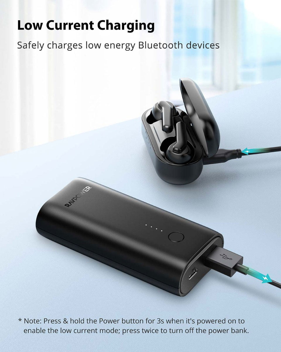 RAVPower 10000mAh Power Bank (20W / PD USB-C / QC USB-A) [ RP-PB205 ]