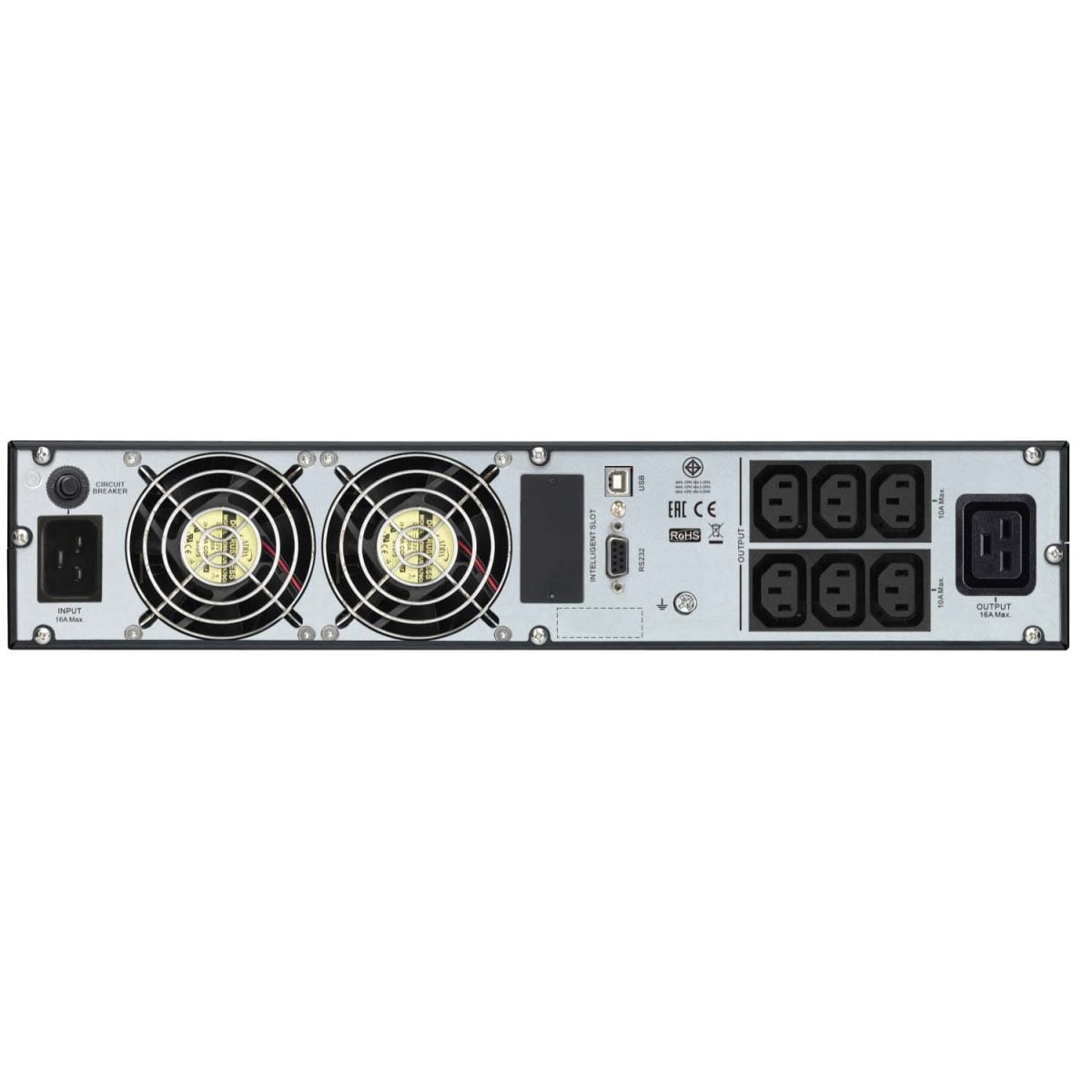 APC Easy UPS On-Line (3000VA/2400W / Rackmount 2U / 230V / 6x IEC C13 + 1x IEC C19 outlets / Intelligent Card Slot / LCD / W/O rail kit) [ SRV3KRI ]