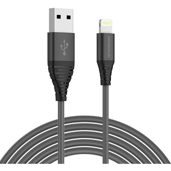 Riversong Alpha S Nylon Braided Lightning Charging Cable [ CL32 ]