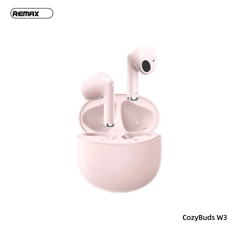 Remax Cozybuds W3 Poptung Series ENC Stereo Earphone For Music & Call – PINK