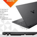 HP Victus gaming laptop 16-r0059wm { Core i7-13700H / RTX 4060 8GB / 16.1" FHD 144Hz / 16GB DDR5 / 1TB SSD NVMe / WINDOWS 11 } 8Q9R4UA - HYPERX cloud stinger 2 headphone is included - Image 4