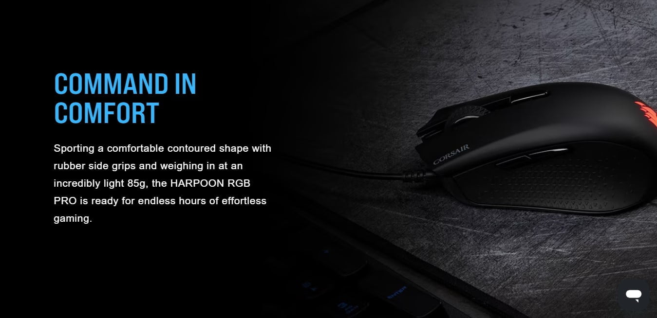 CORSAIR HARPOON RGB PRO Gaming Mouse - 12,000 DPI - 6 Buttons - CH-9301111-EU