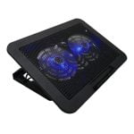 Laptop Cooling pad s69 - two fans built-in - adjustable heights - for Laptop up to 17 "