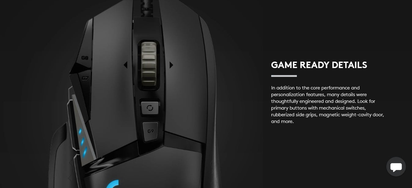 Logitech G502 HERO gaming mouse - HERO 25K gaming sensor - 910-005469