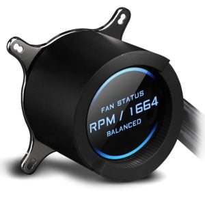 Gigabyte AORUS LIQUID COOLER 280 (All-in-one Liquid Cooler with Circular LCD Display / RGB Fusion 2.0 / Dual 140mm ARGB Fans) [AORUS LIQUID COOLER 280 ]