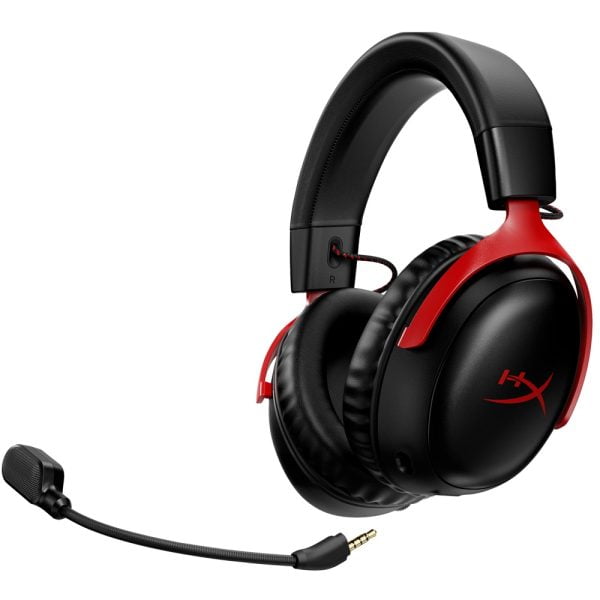 HyperX Cloud III Wireless Gaming Headset Black and Red 77Z46AA