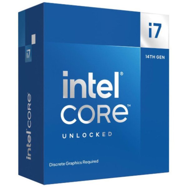 Intel desktop CPU - core i7-14700KF (14Gen) - 20 Total Cores -5.6 GHz Max Turbo Frequency - BX8071514700KF