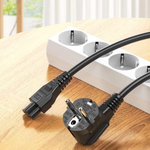 Vention 3-Prong power cord 1.8M C5 connector EU plug ( laptop power cable) - ZCKBAC - Image 2