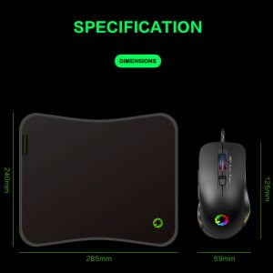 GAMEMAX gaming mouse and mouse pad - up to 3200 DPI mouse sensor - MG7 - Image 2