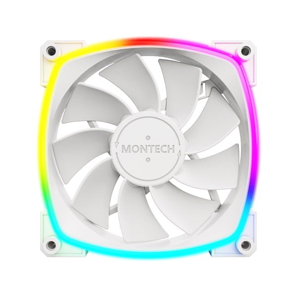 Montech reverse fan blade - white color - ARGB Lighting - RX120 PWM