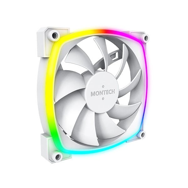 Montech case fan - white color - ARGB Lighting - AX120 PWM