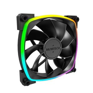 Montech reverse fan blade - black color - ARGB Lighting - RX120 PWM - Image 2