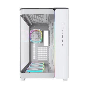 Montech dual chamber Mid-Tower gaming Case - white color - KING 95 PRO white - Image 2
