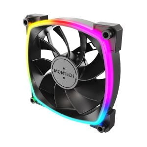 Montech reverse fan blade - black color - ARGB Lighting - RX120 PWM - Image 3