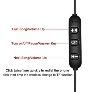 Wireless Bluetooth neckband Earphone - slim design - Image 3