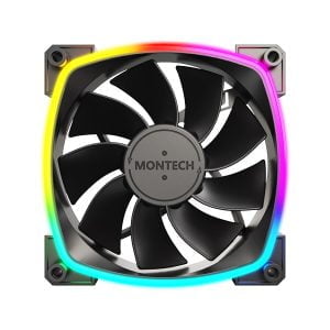 Montech reverse fan blade - black color - ARGB Lighting - RX120 PWM - Image 4