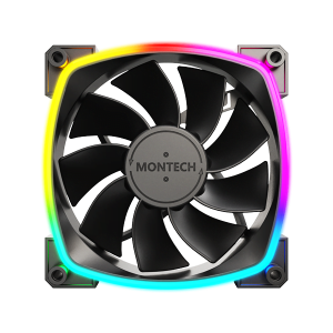 Montech reverse fan blade - black color - ARGB Lighting - RX120 PWM