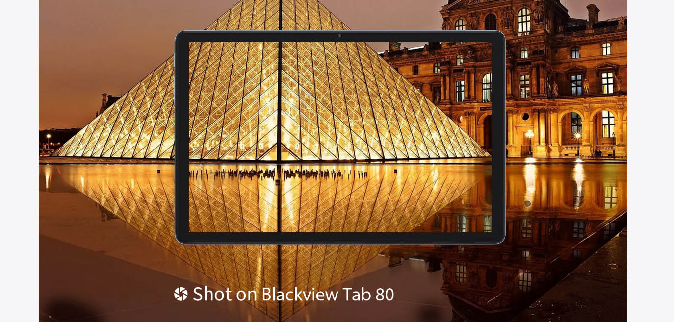 Blackview Tab 80 (4G LTE / 10.1″ HD+ IPS / 4GB RAM / 64GB Storage / Octa-Core / Android 13 / Misty Blue) [ Tab 80 ]