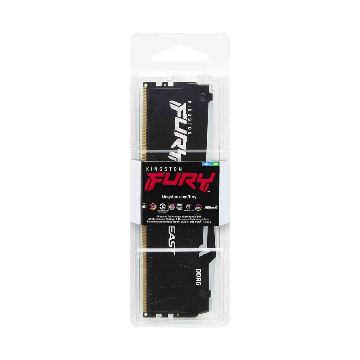 Kingston 16GB FURY Beast DDR5 6000MT/s RGB Memory [ KF560C36BBEA-16 ]