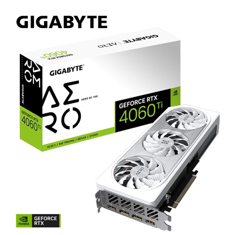 Gigabyte GeForce RTX™ 4060 Ti AERO OC 16G [ GV-N406TAERO OC-16GD ]