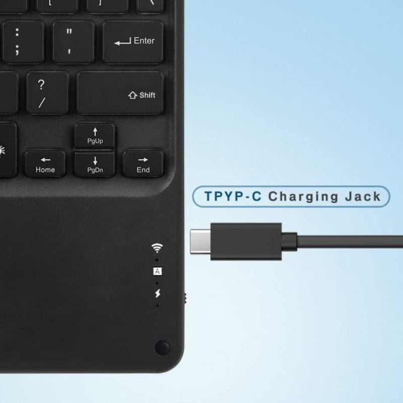 Wireless Backlit Bluetooth Keyboard with Touchpad for IPad, Android Tablets and Windows