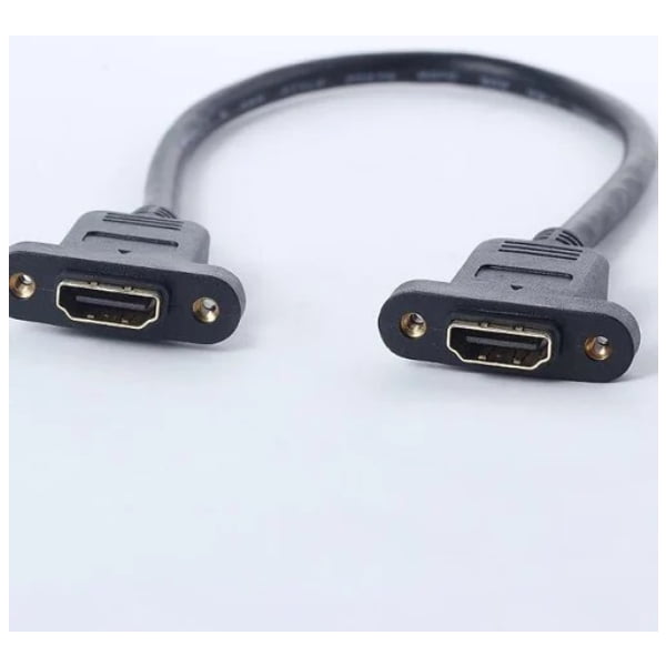 HDMI female to HDMI female short cable extension - 30cm cable length