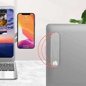 Magnetic Laptop Phone Holder - Aluminum and Foldable - Image 3