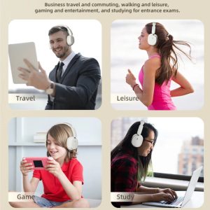 Wireless Bluetooth headset - Bluetooth v5.3 - black color - foldable - SY T2 - Image 2
