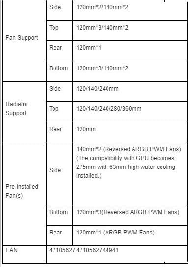 Montech dual chamber Mid-Tower gaming Case - black color - KING 95 PRO