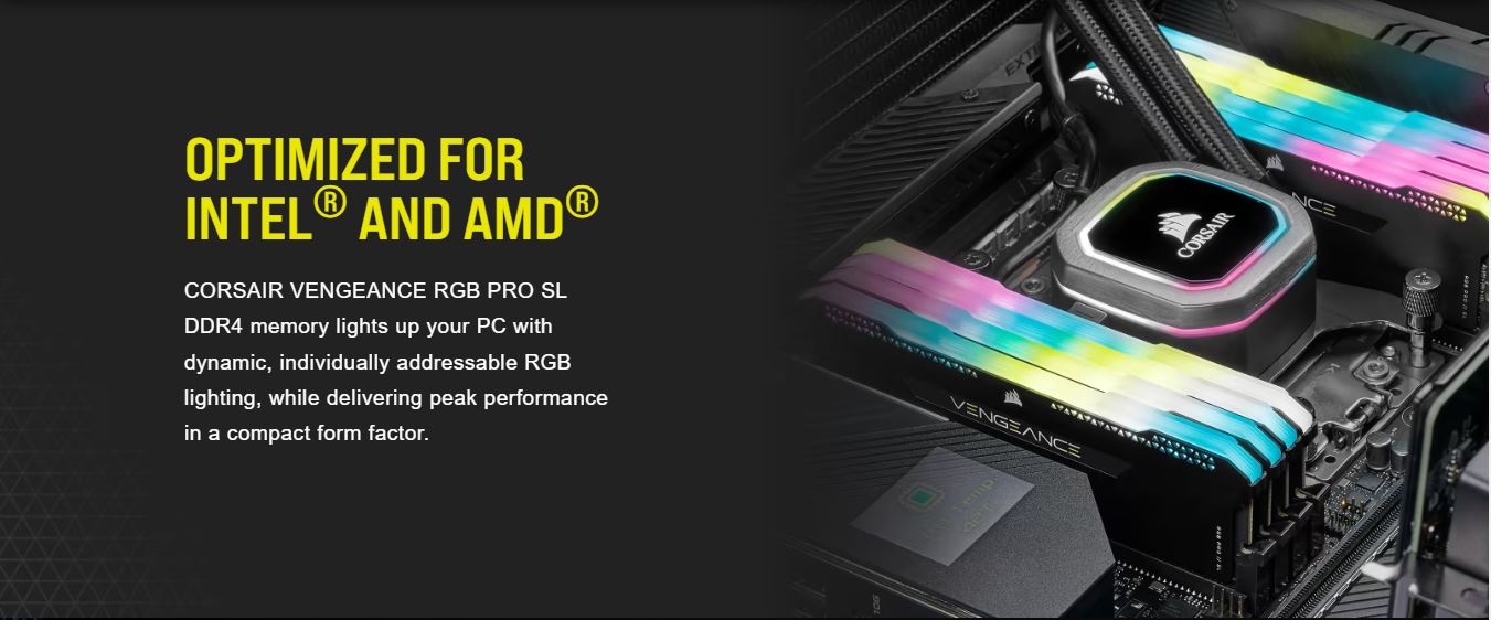 CORSAIR (2x8GB) 3600MHz kit 