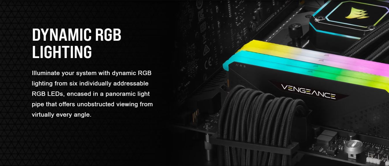 CORSAIR VENGEANCE 16GB (2 x 8GB) DDR4 RAM Kit - 3600MHz - C18 - CMG16GX4M2D3600C18