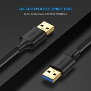 UGREEN USB 3.0 Male to Male Cable - 1M - US128 - Image 4