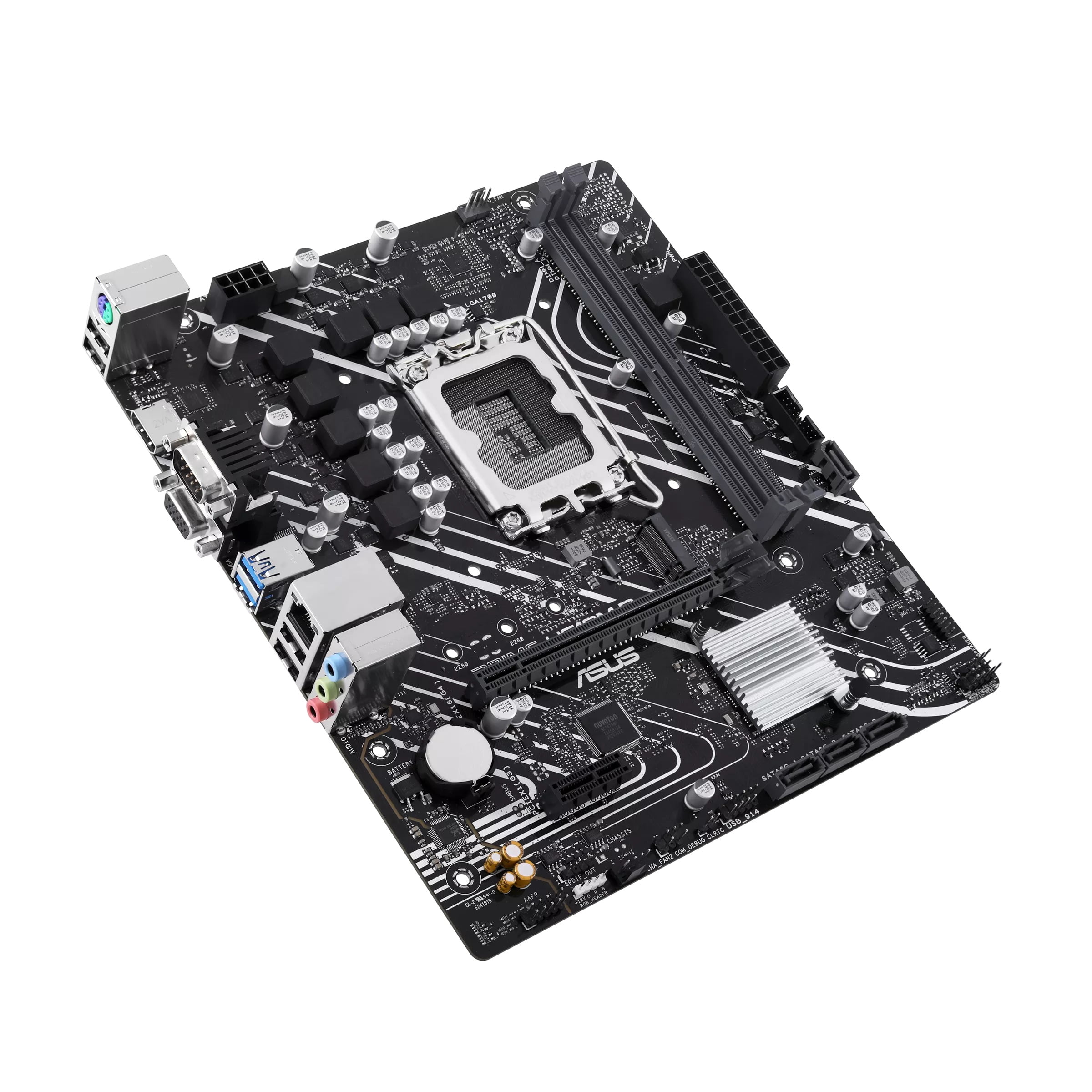 ASUS PRIME H610M-D motherboard - LGA1700 Socket - DDR5 (2 x DIMM) - mATX - 90MB1G80M0EAY0