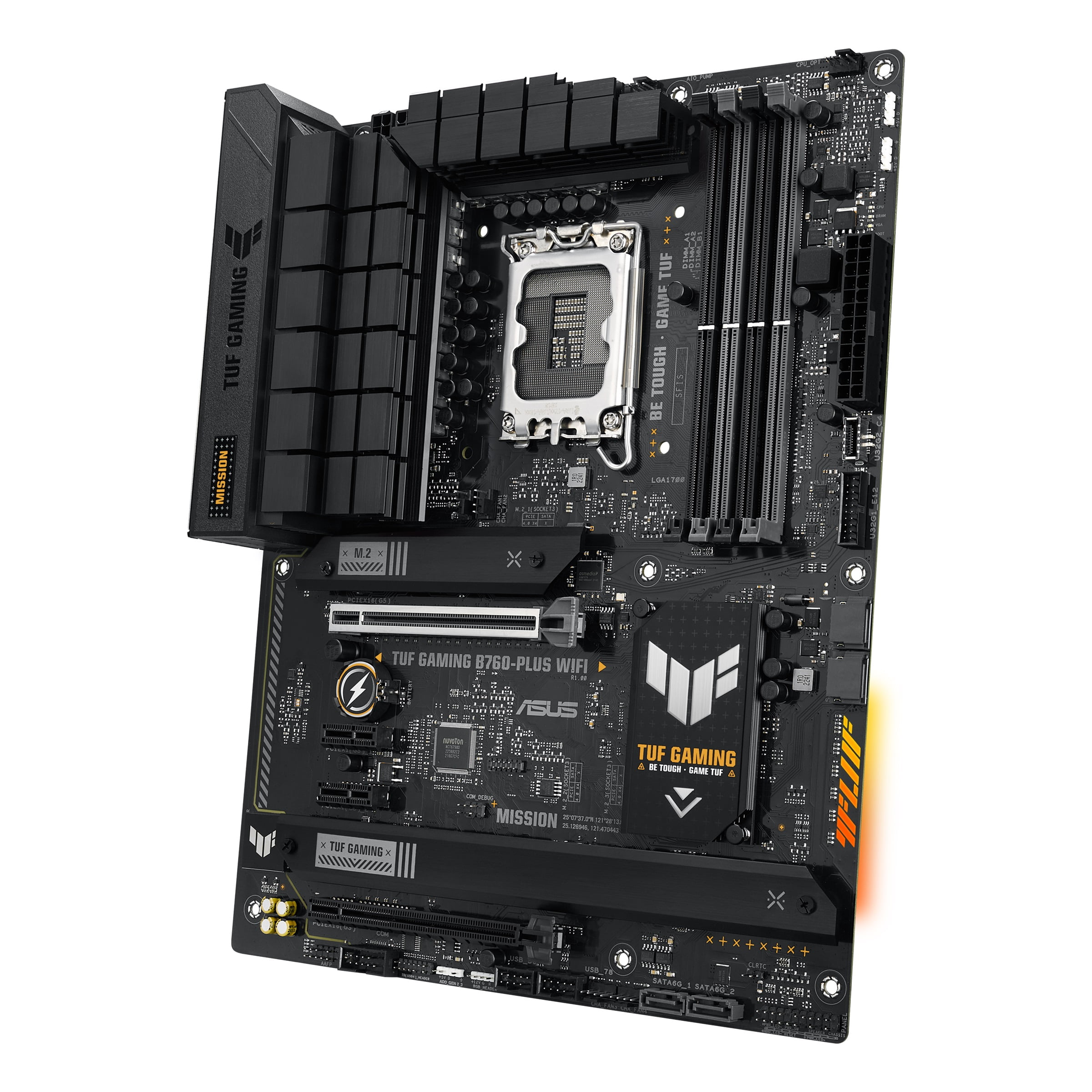 ASUS TUF GAMING B760-PLUS WIFI motherboard - LGA1700 Socket - DDR5 - ATX - 90MB1ER0M1EAY0