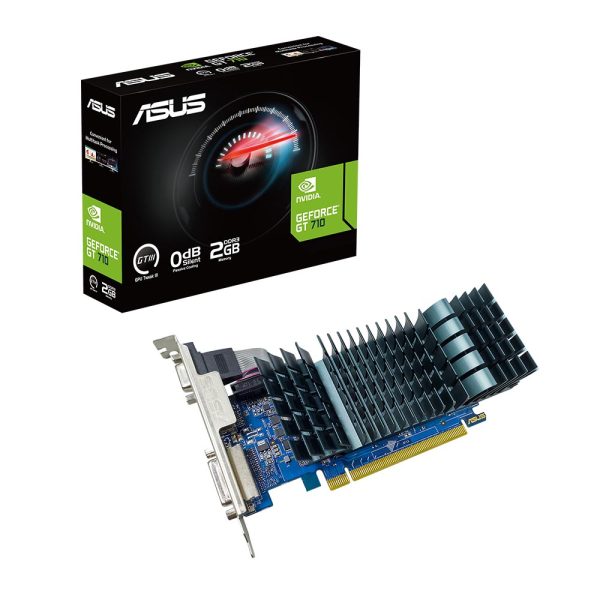 ASUS NVIDIA GeForce® GT 710 2GB DDR3 EVO low-profile graphics card for silent HTPC builds [ GT710-SL-2GD3-BRK-EVO ]