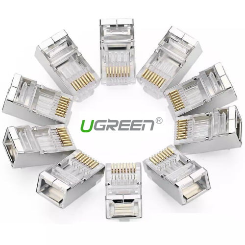 Ugreen RJ45 Cat 6 Shielded network connector - 100Pcs - 50248 