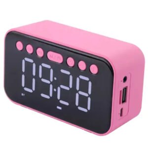 Wireless Bluetooth Speaker With Clock - supports AUX and usb - A5 - Image 3