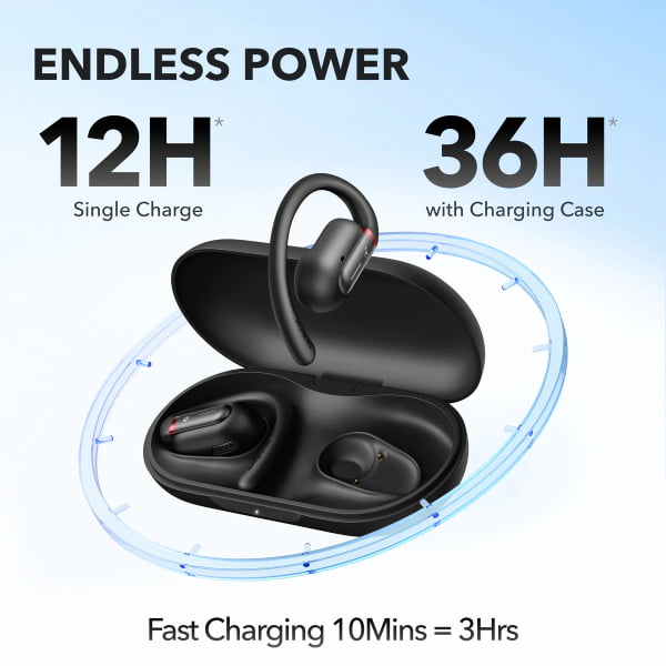Anker soundcore V30i Open-Ear Earbuds - up to 36H playtime - a3873H11