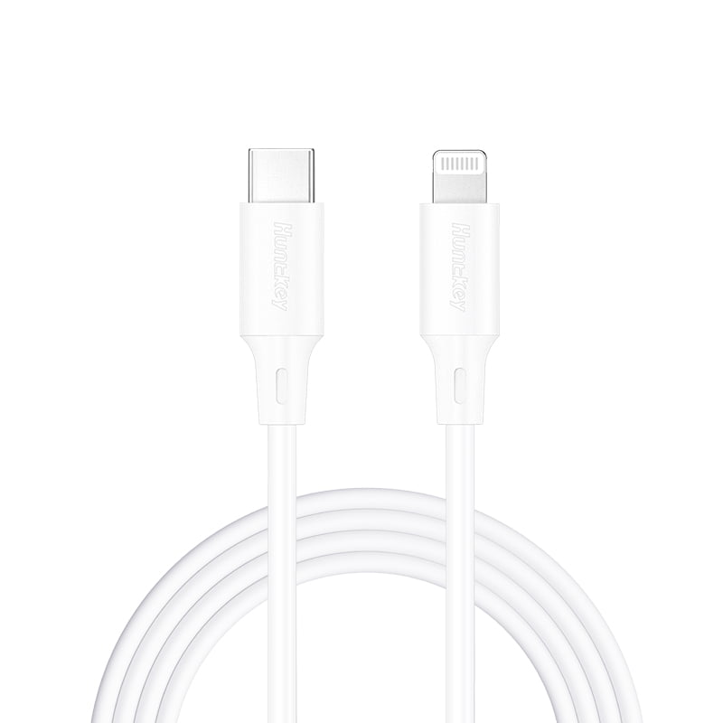 Huntkey USB-C to Lightning Cable - 1.2m - white - support fast charge - HKCCL941200
