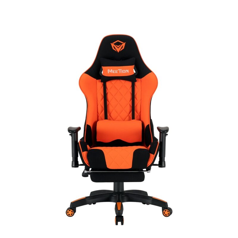 meetion Gaming Chair - CHR25 - 2d swivel armrest - Neck support headrest - Massage lumbar pillow