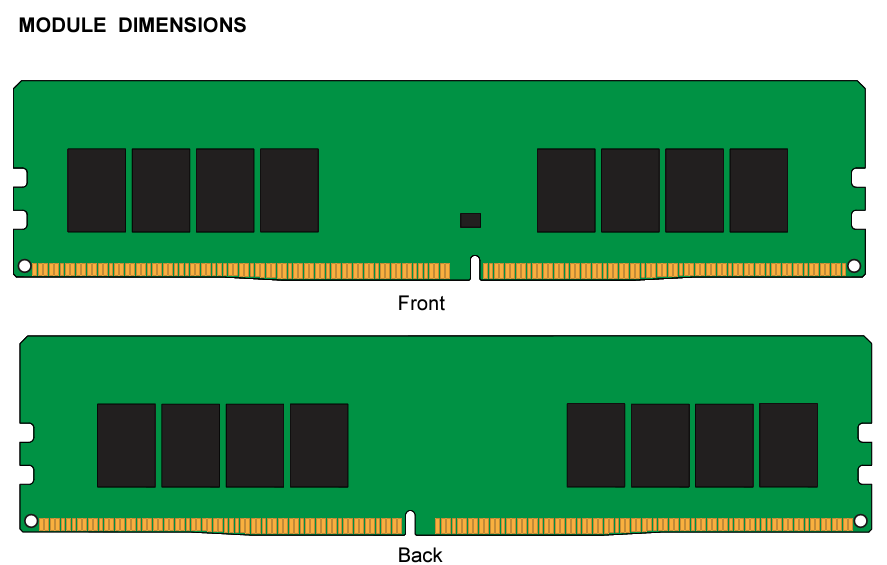 Kingston 32GB DDR4 3200 MHz PC KVR RAM [ KVR32N22D8/32 ] 