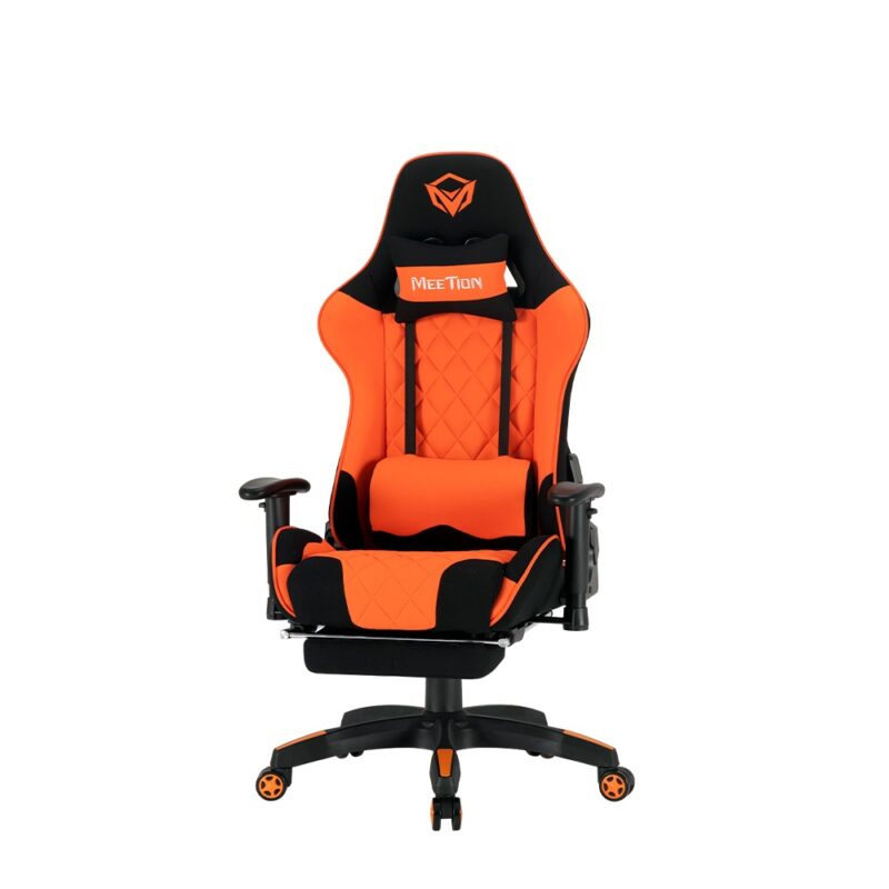 meetion Gaming Chair - CHR25 - 2d swivel armrest - Neck support headrest - Massage lumbar pillow