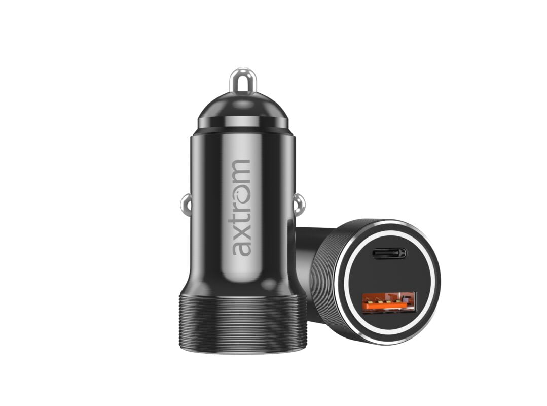 Axtrom car charger - Two USB-C and USB-A ports - fast charging - ACC20WPDQ