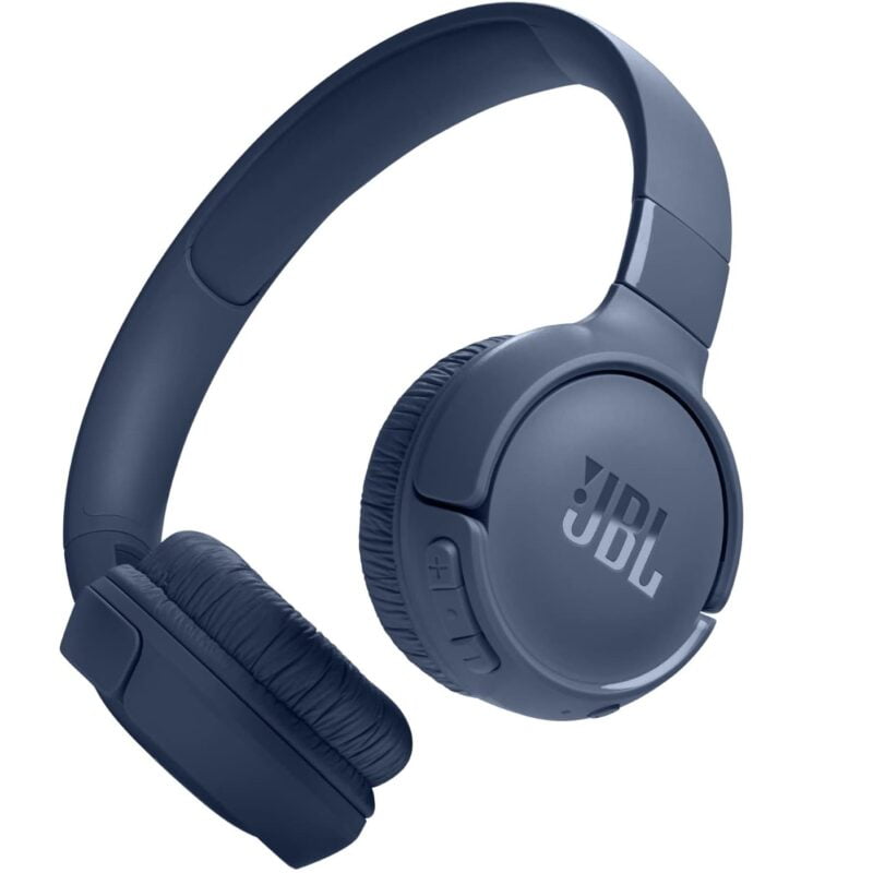 JBL Tune 520BT Wireless On-Ear Headphones Bluetooth 5.3 | 57H Battery - Blue