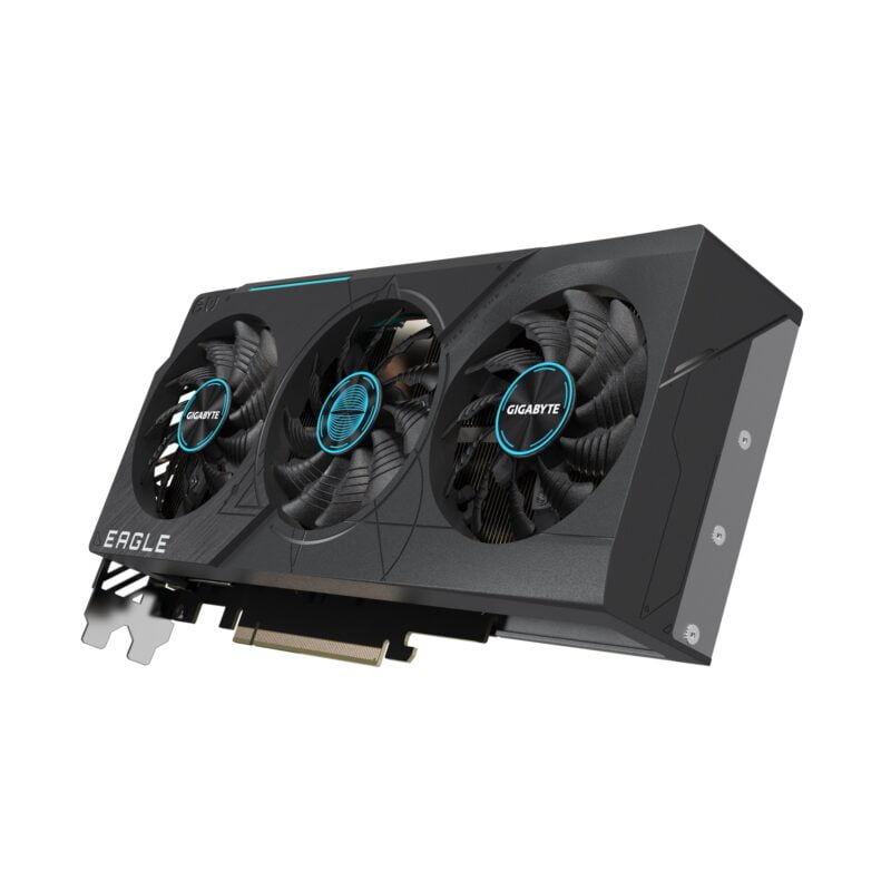 Gigabyte RTX 4070 SUPER EAGLE OC 12G graphic card - GV-N407SEAGLE OC-12GD - Integrated with 12GB GDDR6X 192bit memory interface - Protection metal back plate