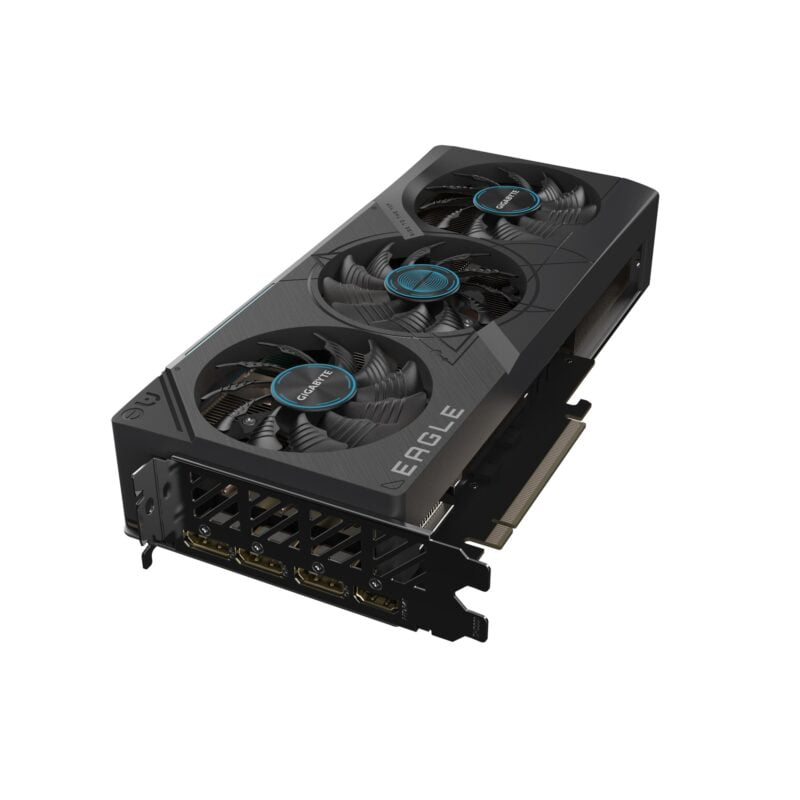 Gigabyte RTX 4070 SUPER EAGLE OC 12G graphic card - GV-N407SEAGLE OC-12GD - Integrated with 12GB GDDR6X 192bit memory interface - Protection metal back plate