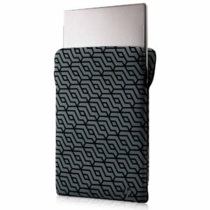 HP Neoprene Reversible Protective 14-inch Black/Geo Laptop Sleeve [ L67075-001 ]