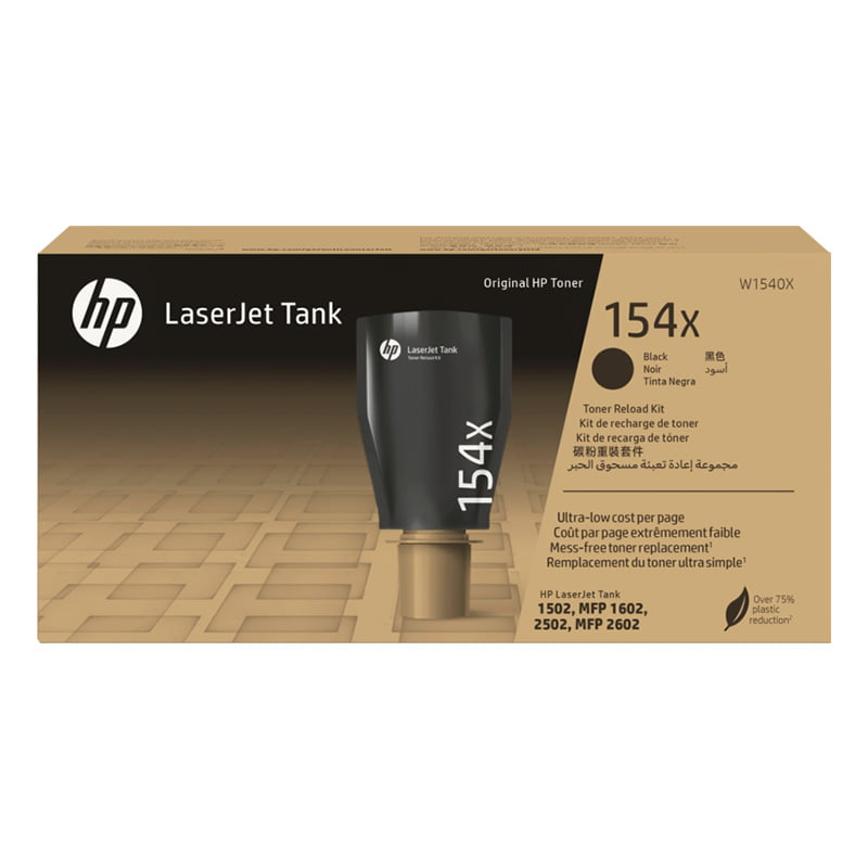 HP 154X Black Original LaserJet Tank Toner Reload Kit [ W1540X ]