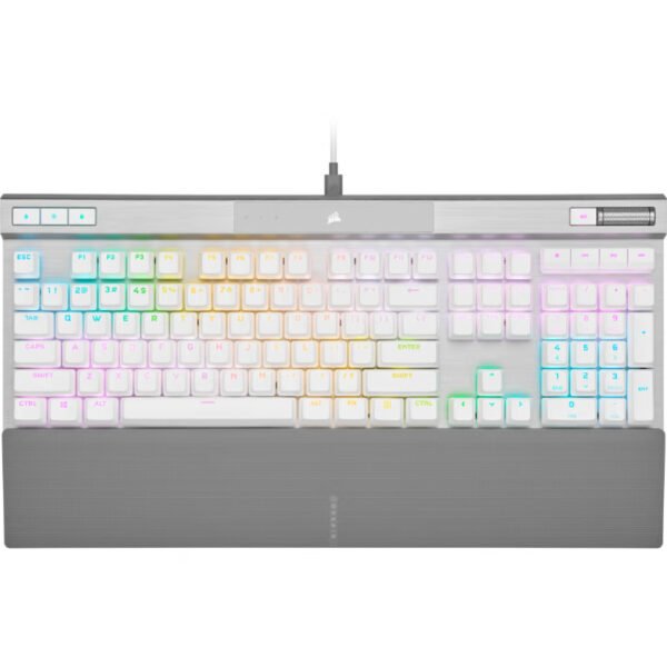 CORSAIR K70 PRO RGB Optical-Mechanical Gaming Keyboard - White - CH-910951A-NA
